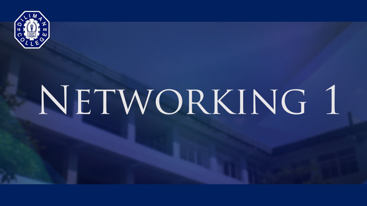 NETWORKING 1